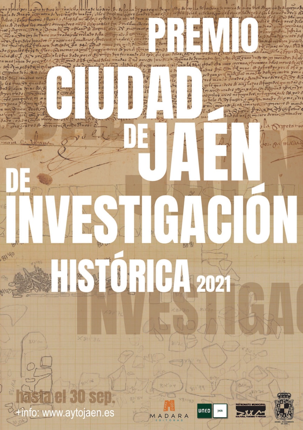 Abierto el plazo para participar en el I Premio "Ciudad de Jaén" de Investigación Histórica 2021