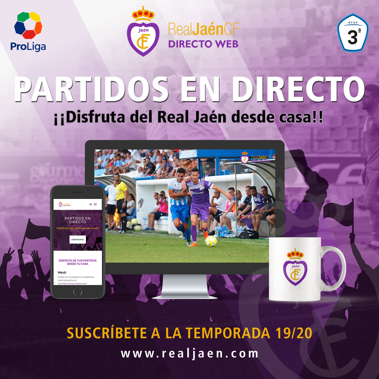 Partidos en directo Real Jaén jaen24h