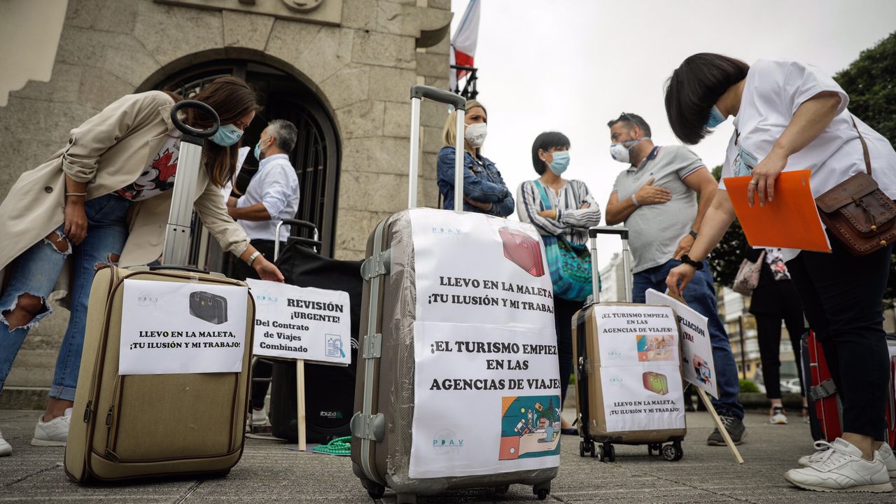 Manifestación de las agencias de viajes en valencia Jaén24h