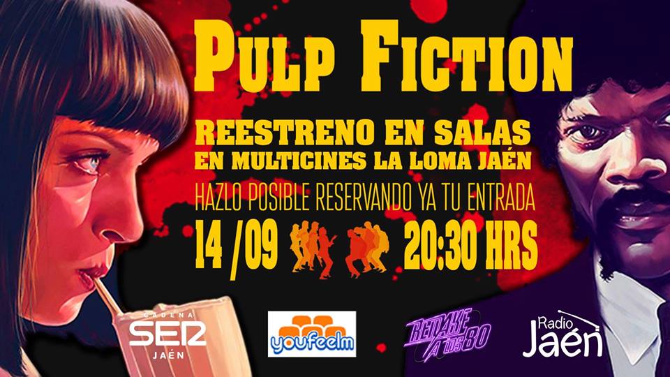 Pulp Fiction reestreno Cine La Loma Jaén 24h