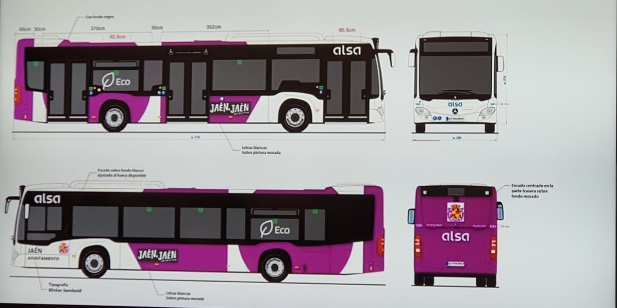 Autobuses urbanos de Jaén con ALSA