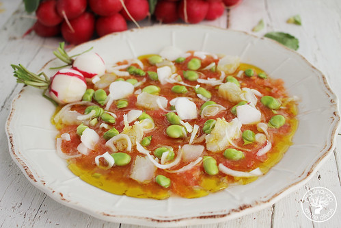 ensalada de habas tiernas típica de Jaén