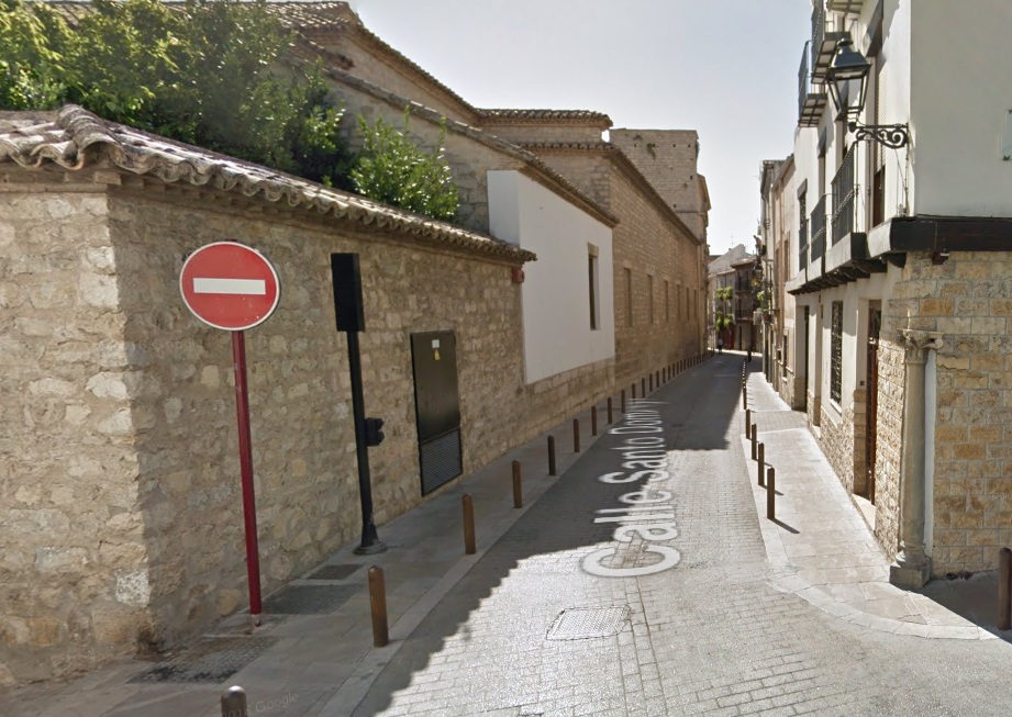 Calle Santo Domingo cortada por obras Jaén 24h