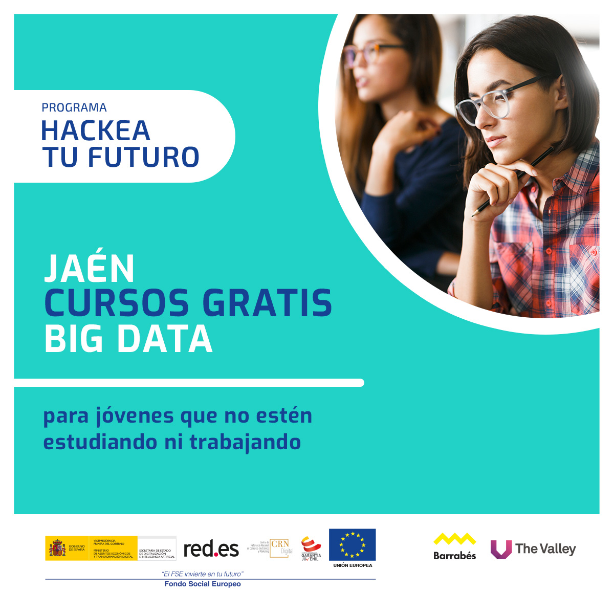 Un curso de Big Data gratuito para jóvenes desempleados llega a Jaén