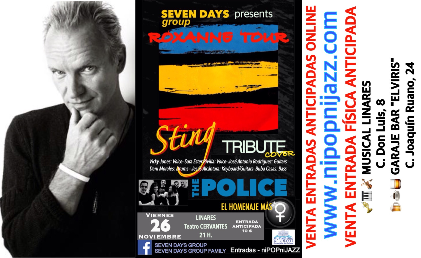 ROXANNE TOUR: Tribute Cover Seven Days Group