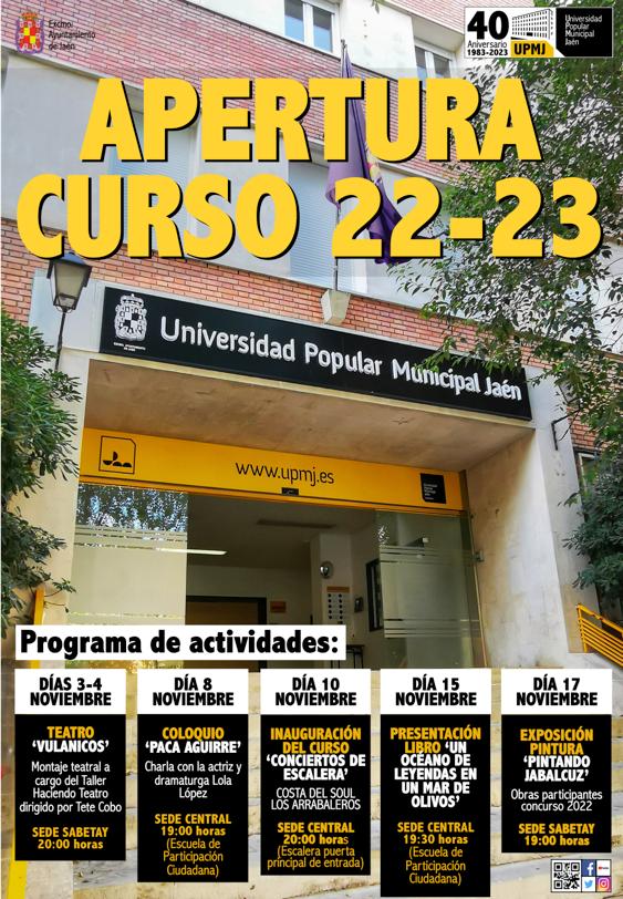 Cartel_Actividades_Apertura_Curso_2022-2023_Jaén24h