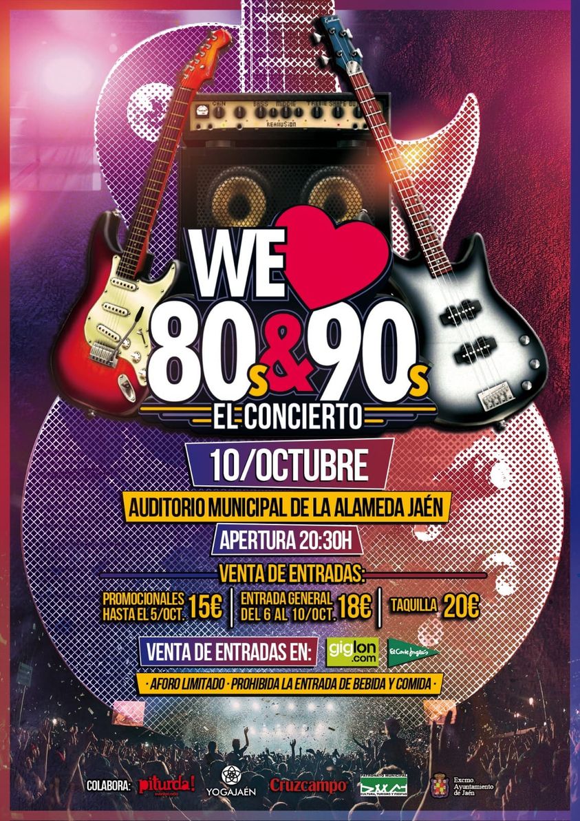 WE LOVE 80s, 90s & 00s en Jaén