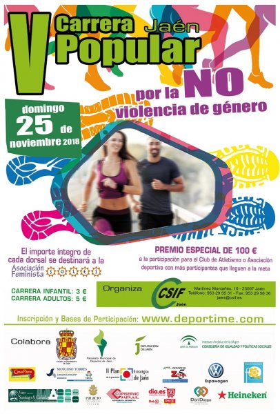 V Carrera popular Jaén por la No violencia de género Jaen24h