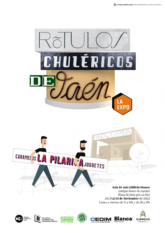 Cartel Exposición de Rótulos Chuléricos en Jaén 