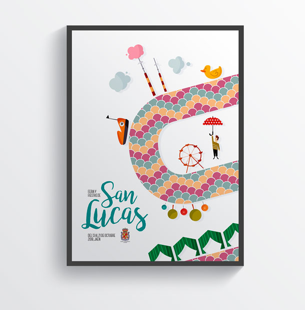 Cartel Feria San Lucas 2018 Jaén 24h