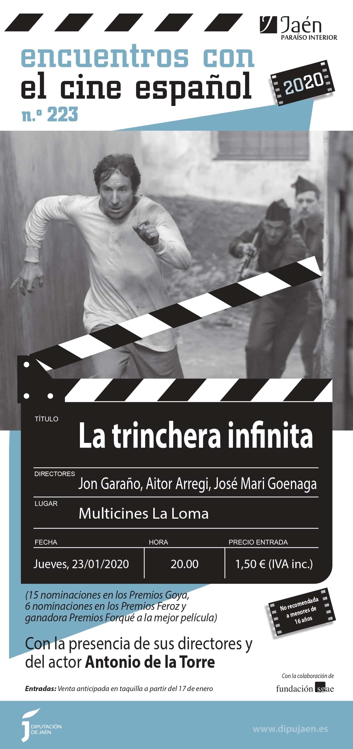 Cine. Encuentros con el Cine Español: La Trinchera Infinita Jaén 24h