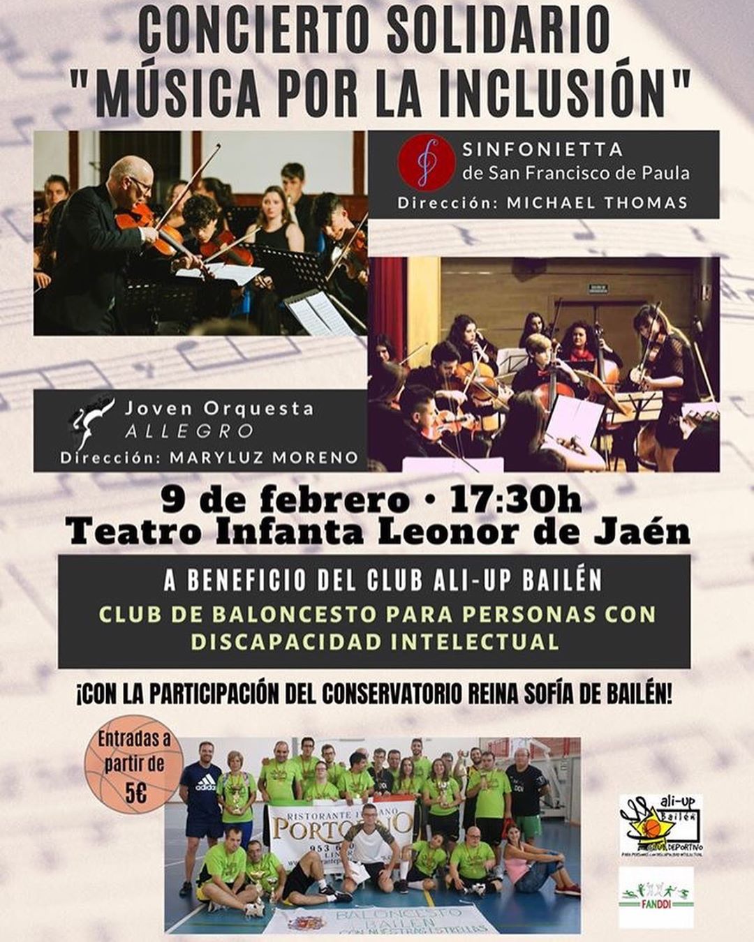 Concierto Benéfico Música por la Inclusión Jaén24h