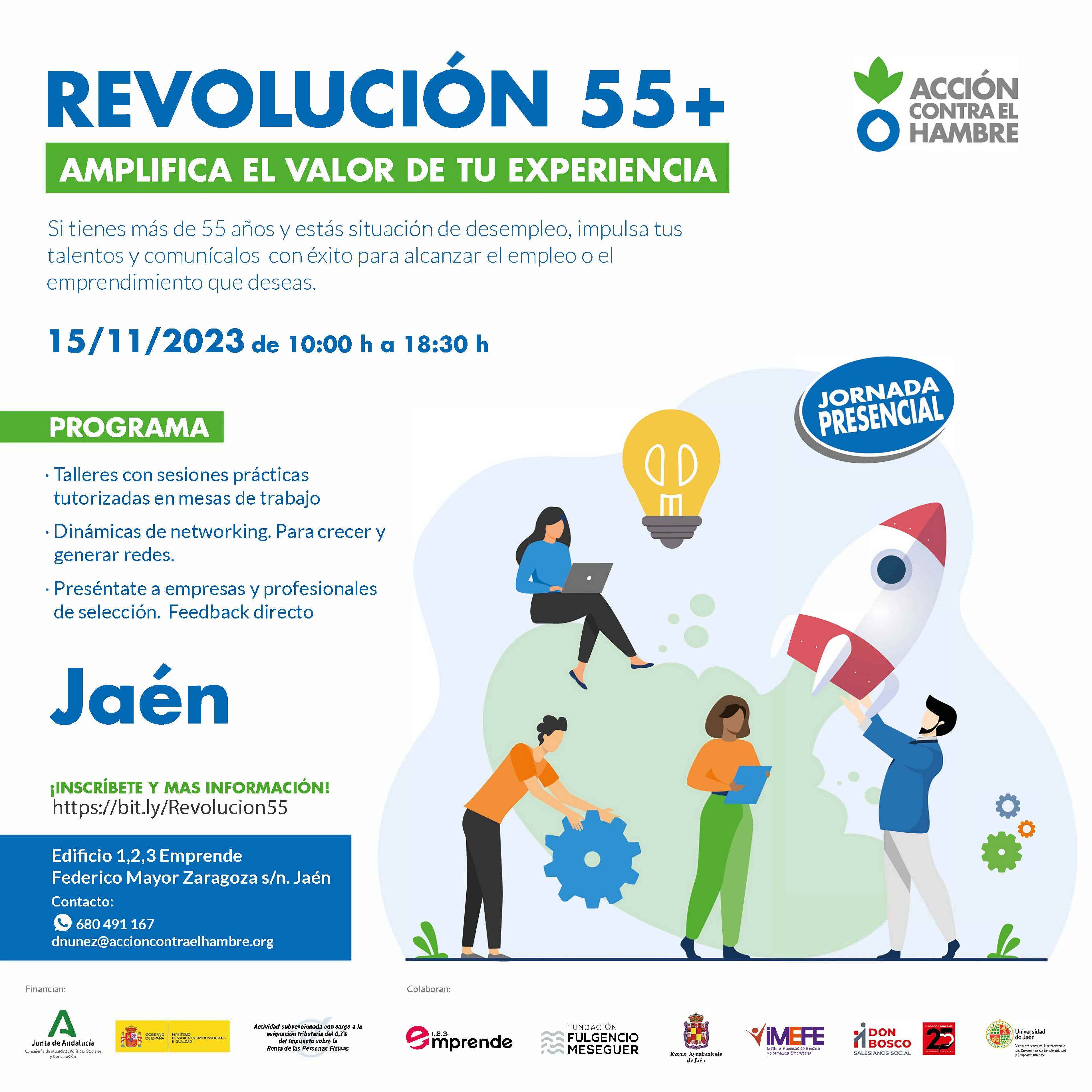 Conferencia. REVOLUCIÓN55+: Amplifica el valor de tu experiencia. Jaén24h
