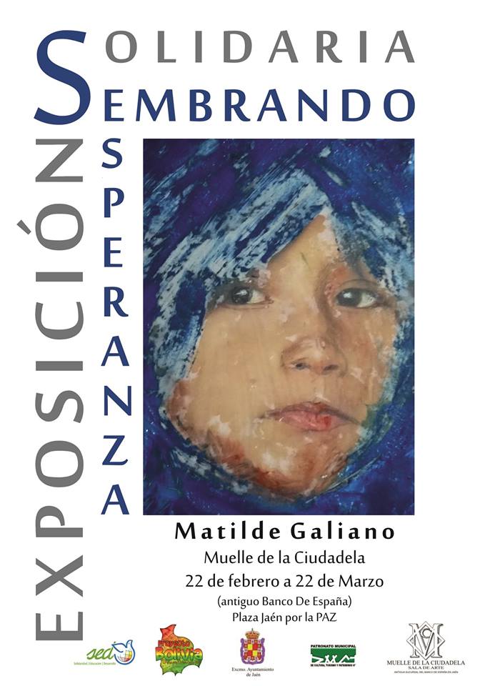Cartel Exposición solidaria "Sembrando esperanza" Jaén 24h