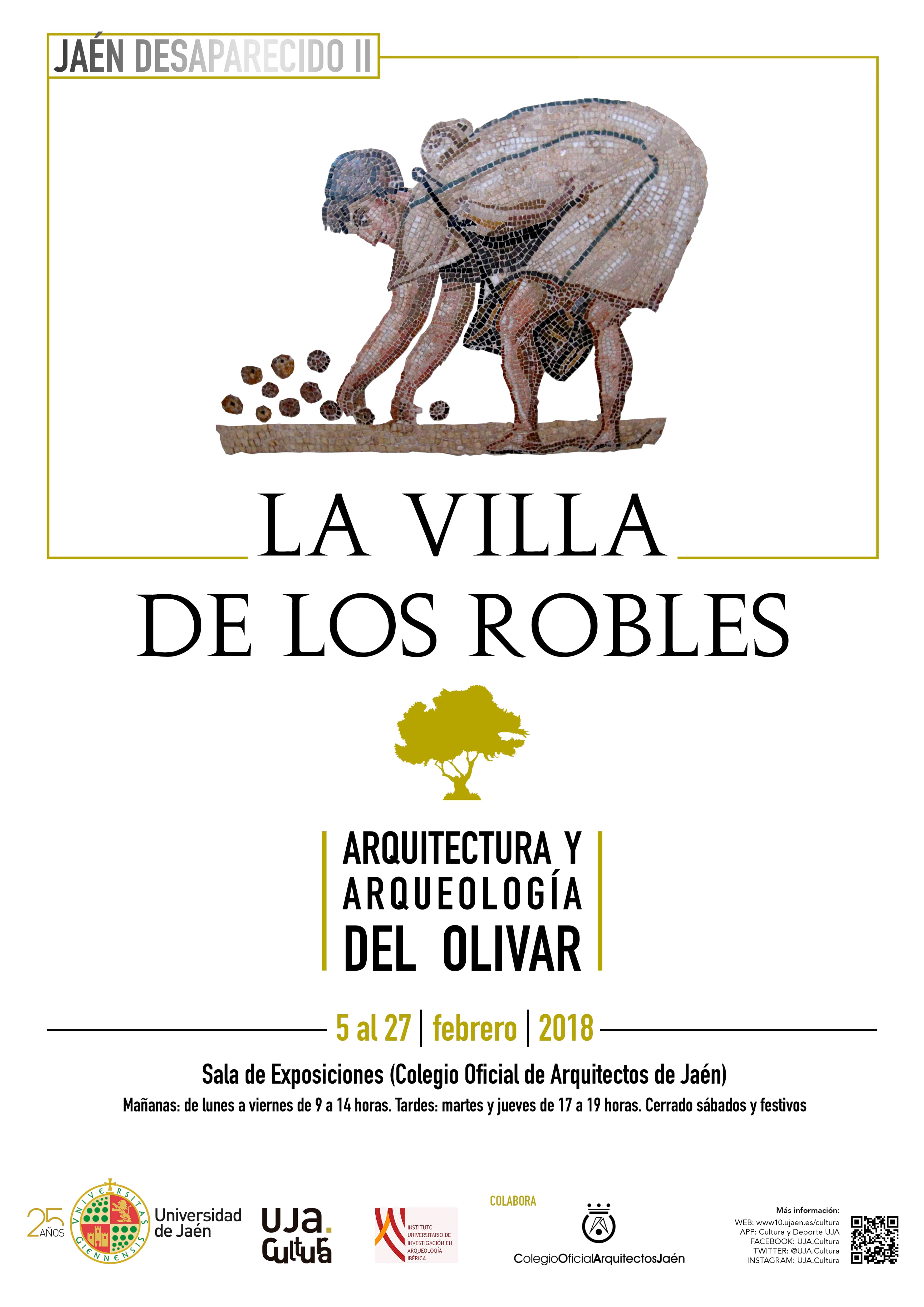Cartel Exposición: Jaén Desaparecido II: La villa de los robles Jaén 24h