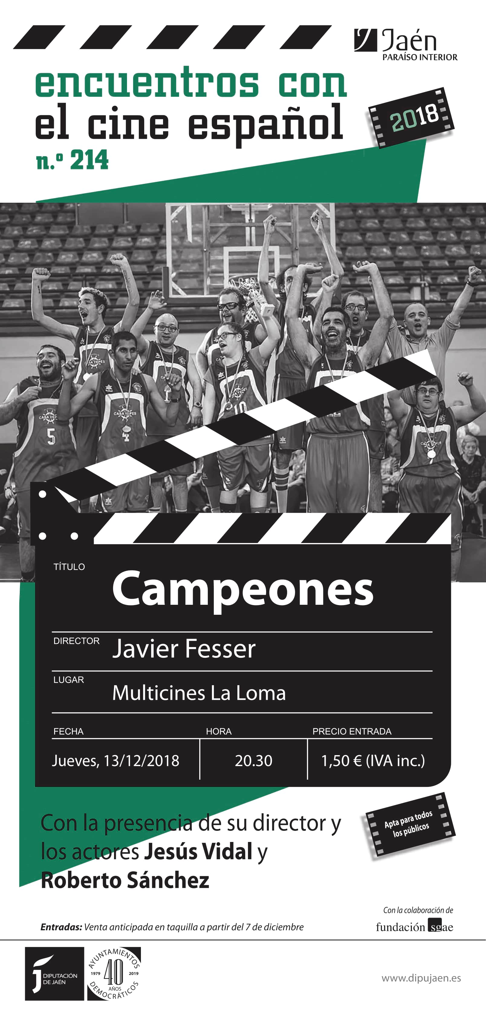Cine. Campeones encuentros con el cine español Jaén 24h