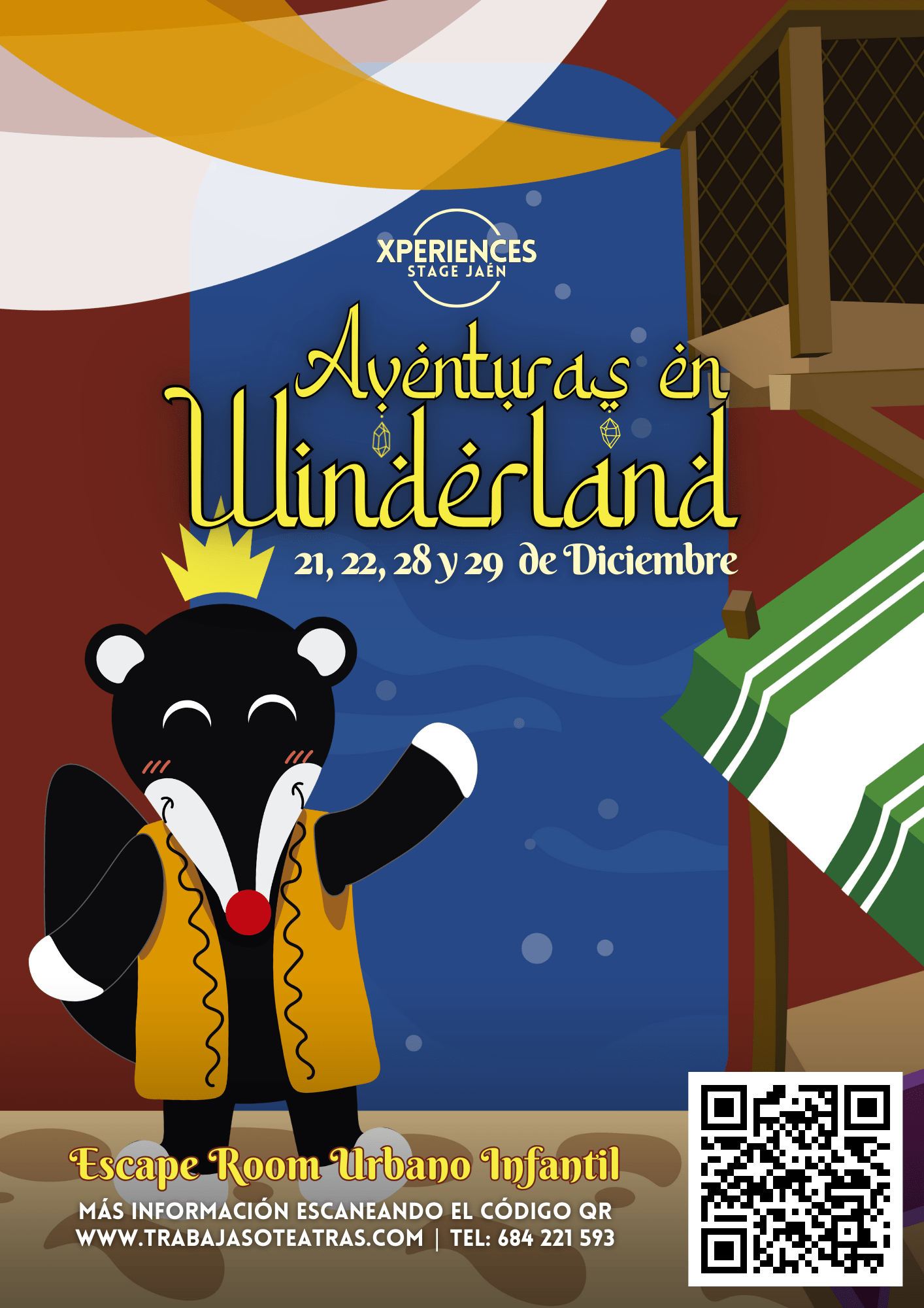 Escape Room Infantil. Aventuras en Winderland. Jaen24h