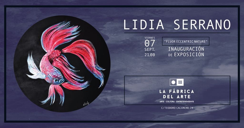 Exposición de pintura Fluor Eccentric Nature Lidia Serrano Jaén 24h