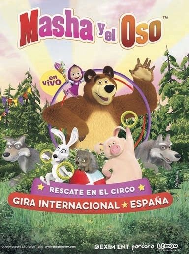 Teatro. Masha y el Oso, rescate en el circo Jaén 24h