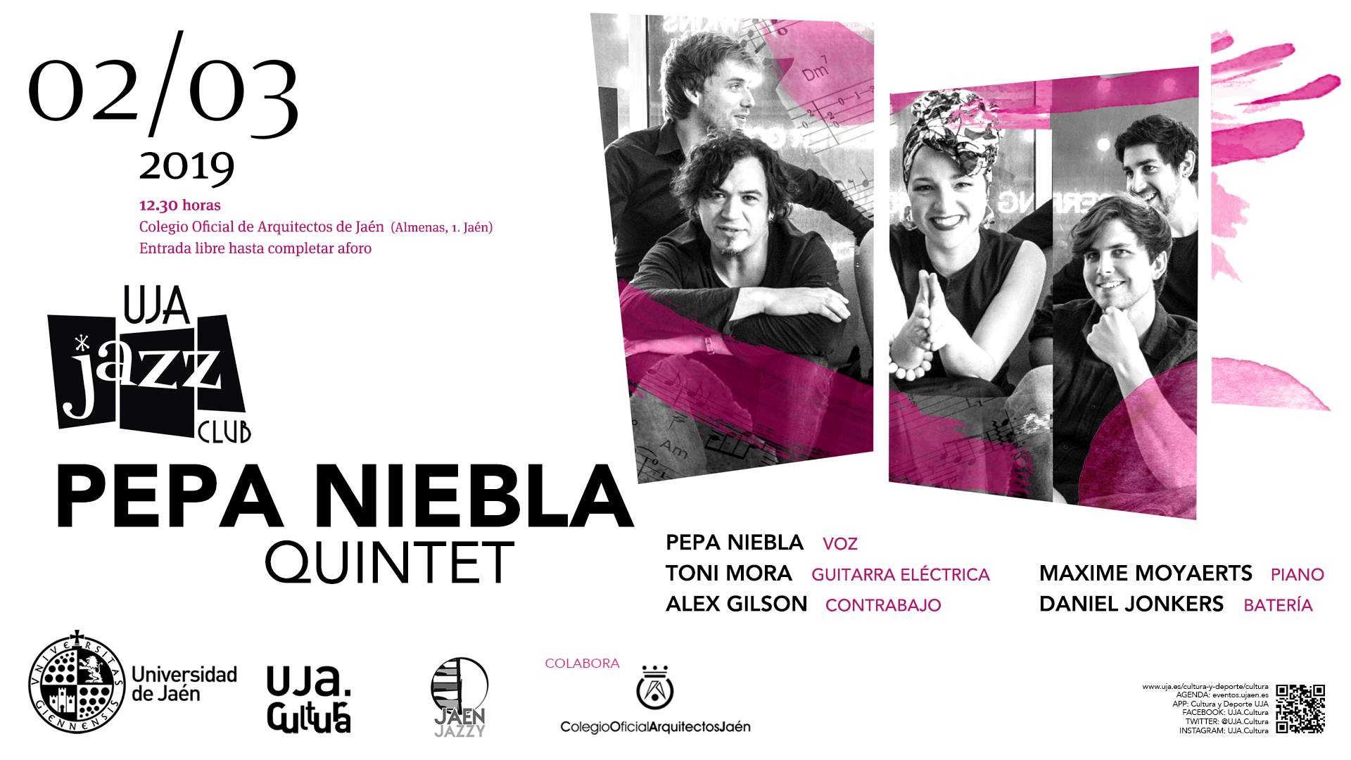 Concierto. Pepa Niebla Quintet UJA Jaén 24h