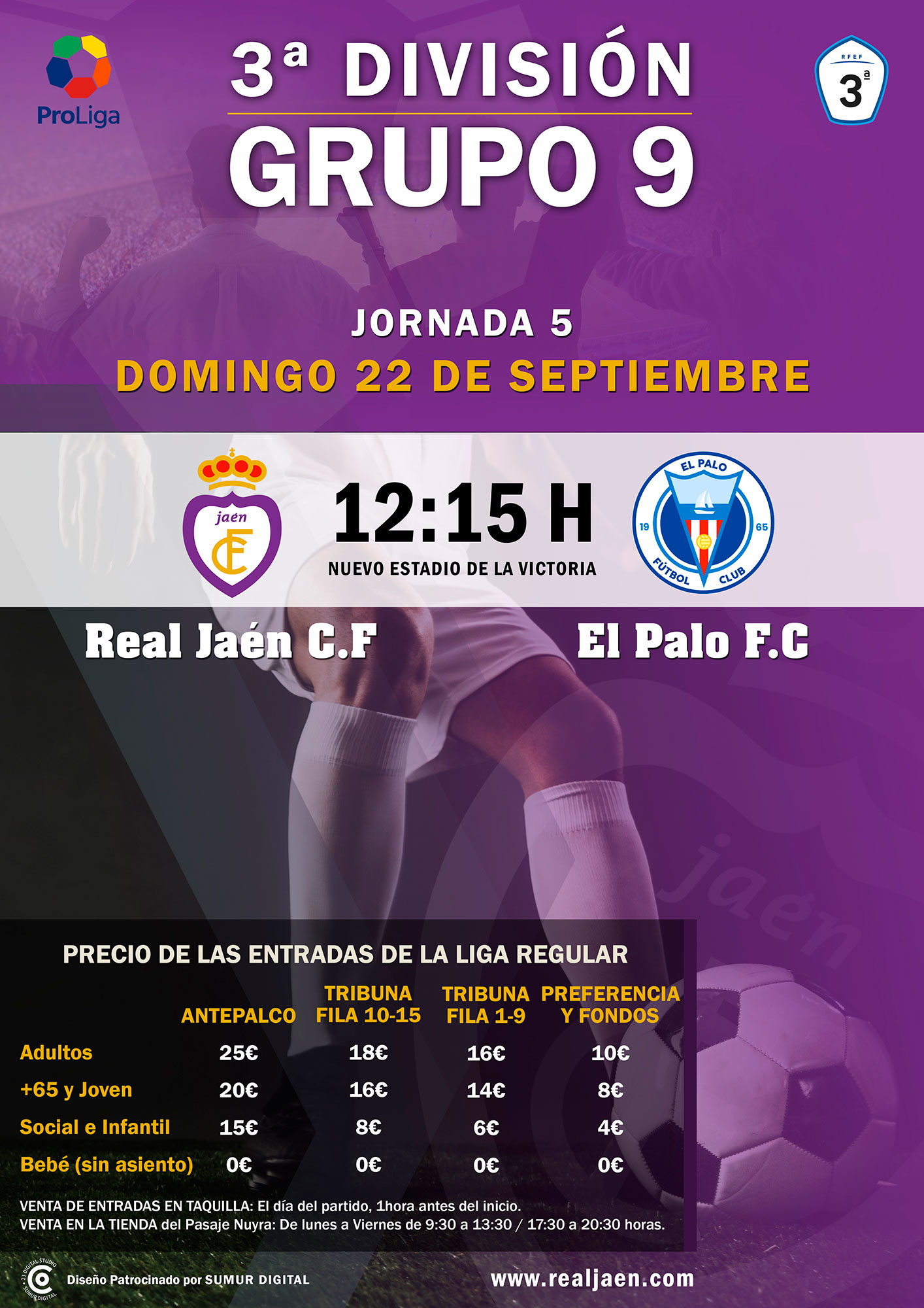 real jaen vs el palo jaen24h tercera division
