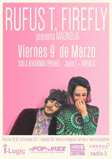 Cartel Concierto Rufus T. Firefly + Vúfalo Jaén 24h