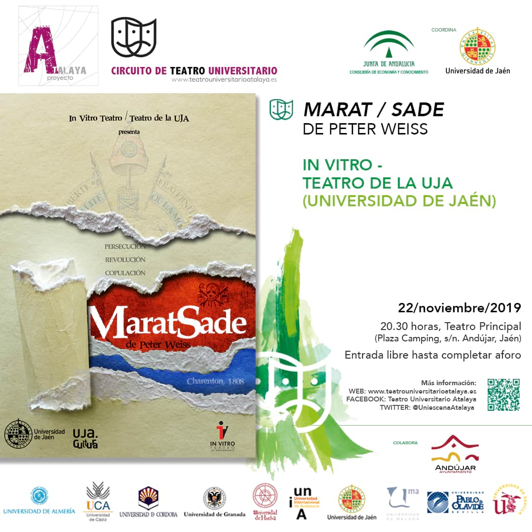 Teatro. Marat Sade de Peter Weiss Jaén 24h