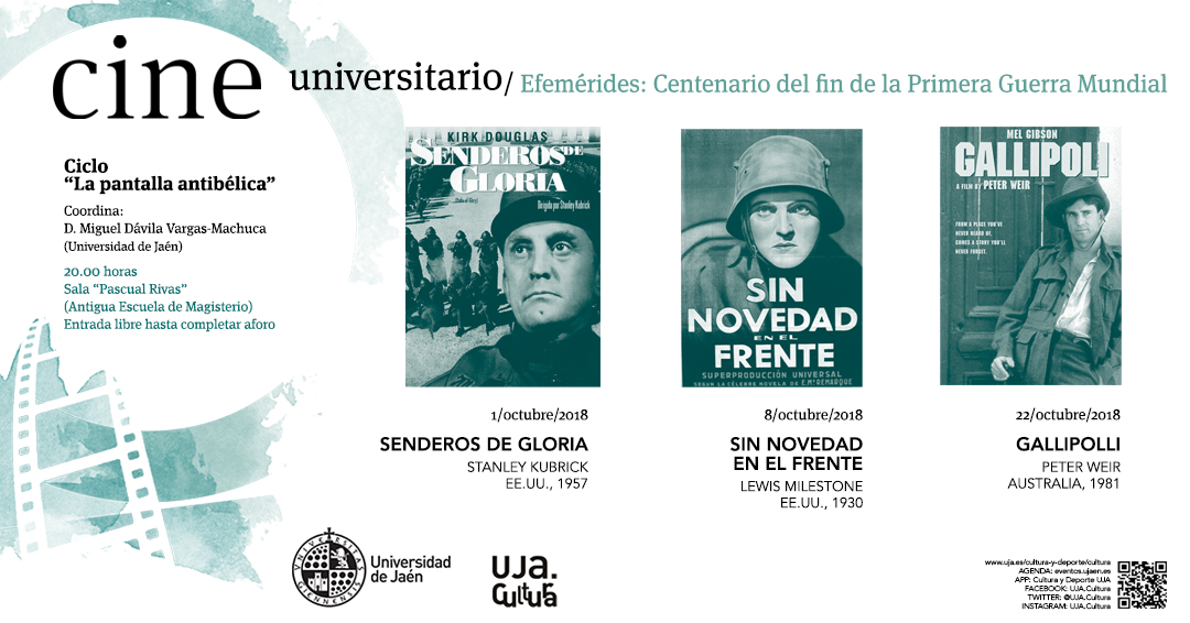 Ciclo de Cine. La Pantalla Antibélica Jaén 24h