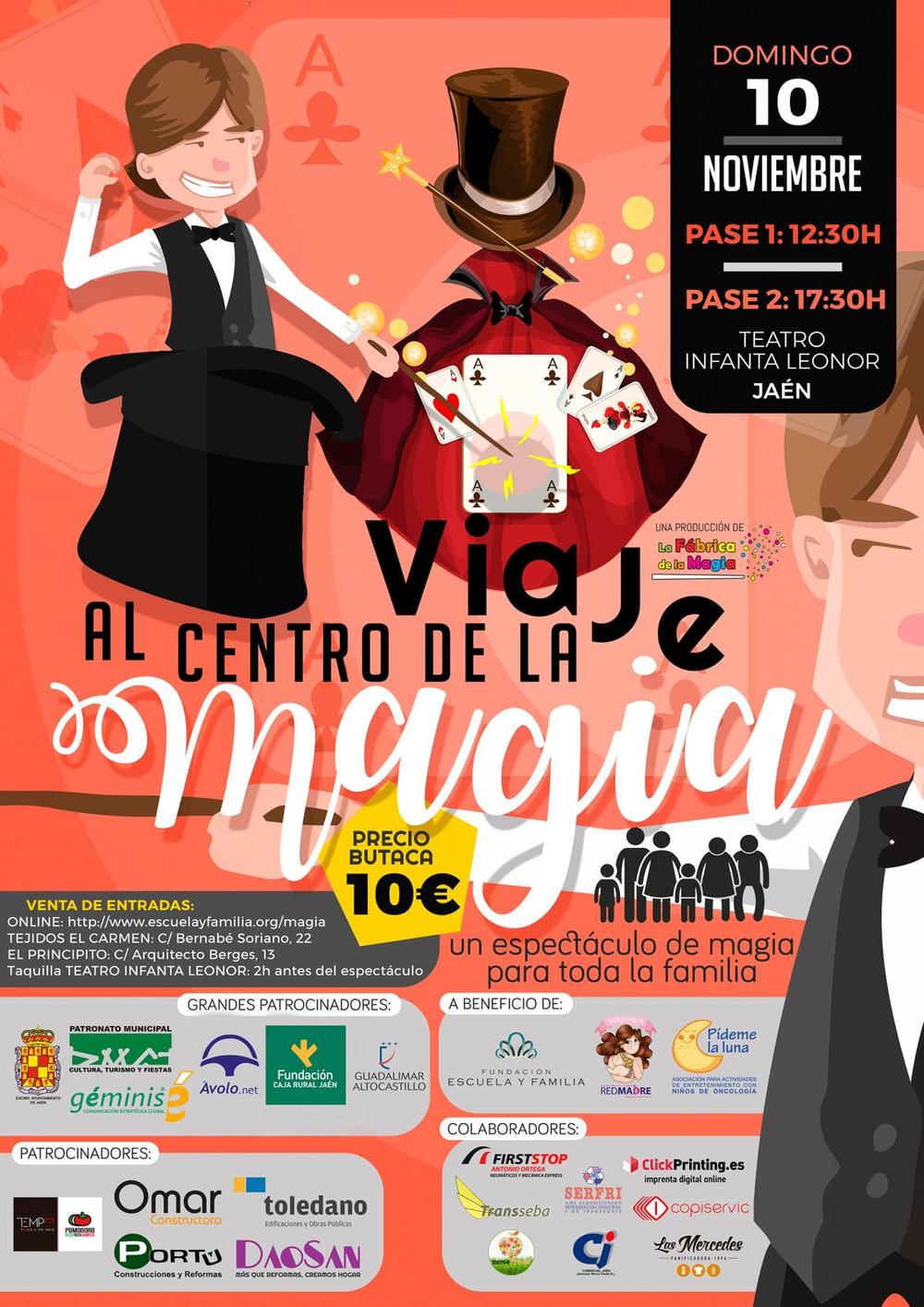 Espectáculo. Viaje al centro de la Magia Jaén 24h