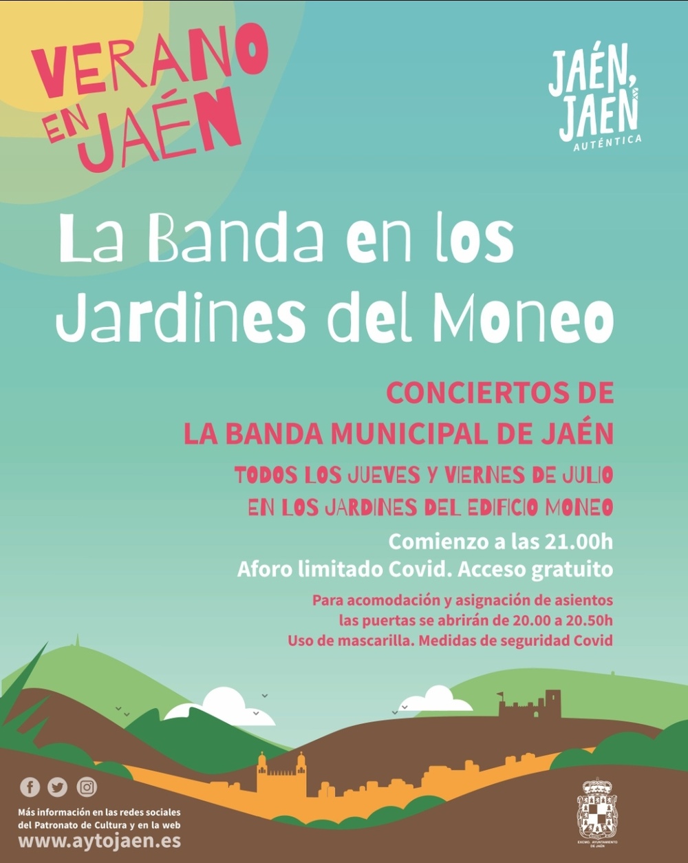 Concierto. La Banda en los Jardines de Moneo Jaén 24h