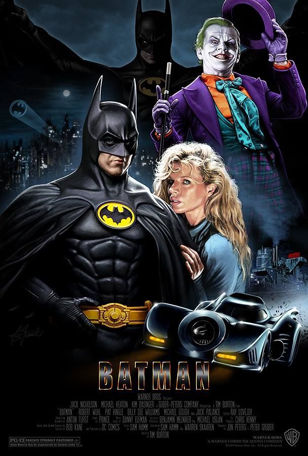 Cartel Cine: Batman de Tim Burton película Jaén 24h