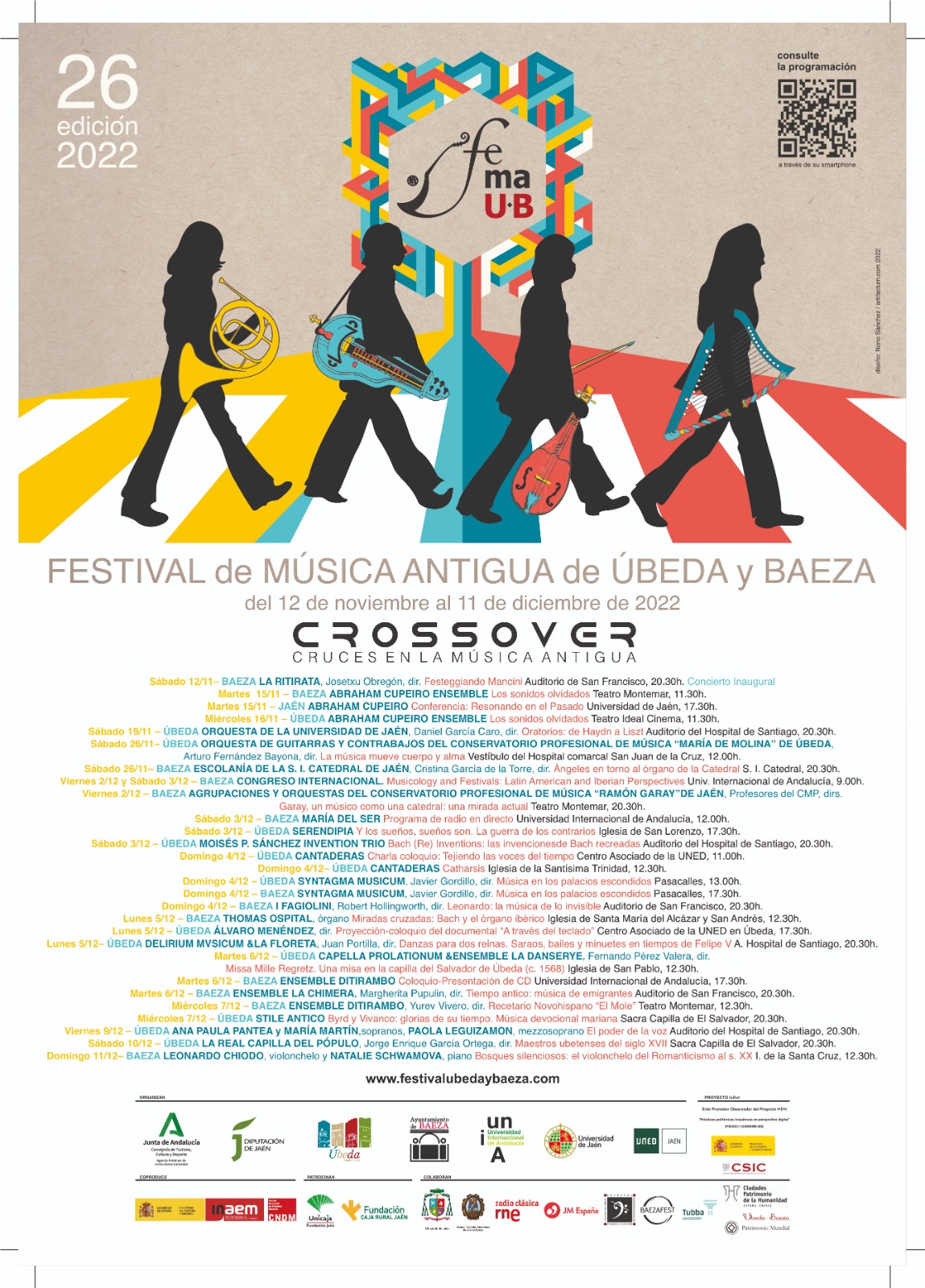  CARTEL FESTIVAL de MÚSICA ANTIGUA de ÚBEDA Y BAEZA