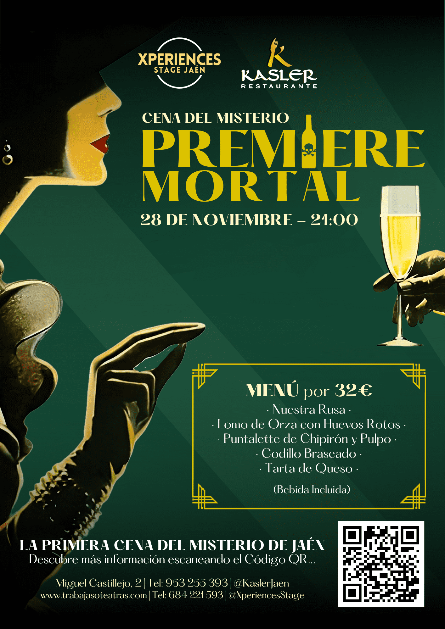 Cena del misterio. Premiere mortal. Jaén24h