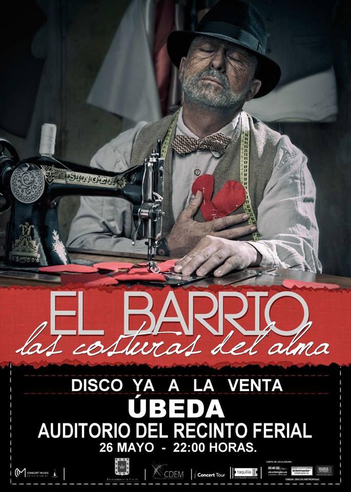 Cartel Concierto. El barrio en Úbeda Jaén 24h