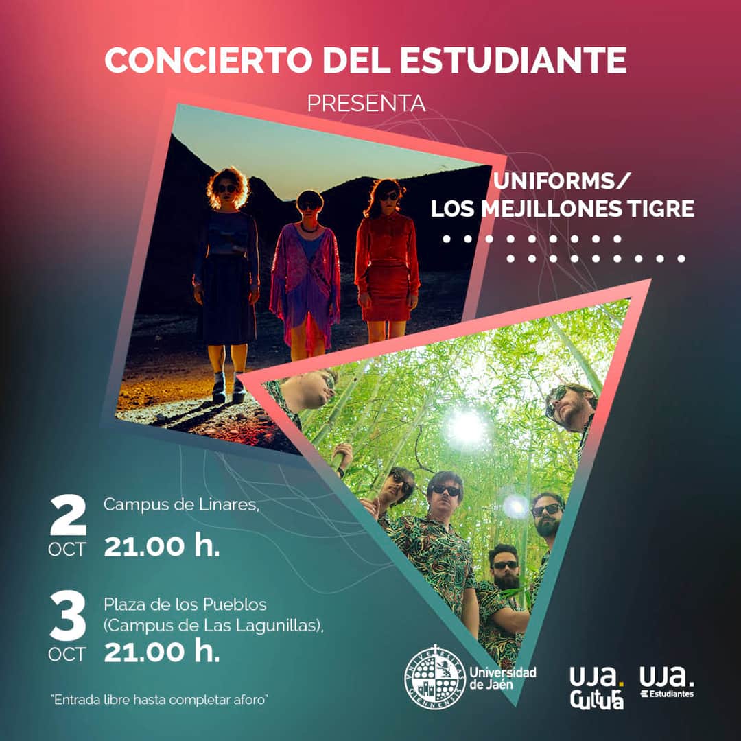 Concierto del Estudiante. Mejillones Tigre y Uniforms Jaén 24h