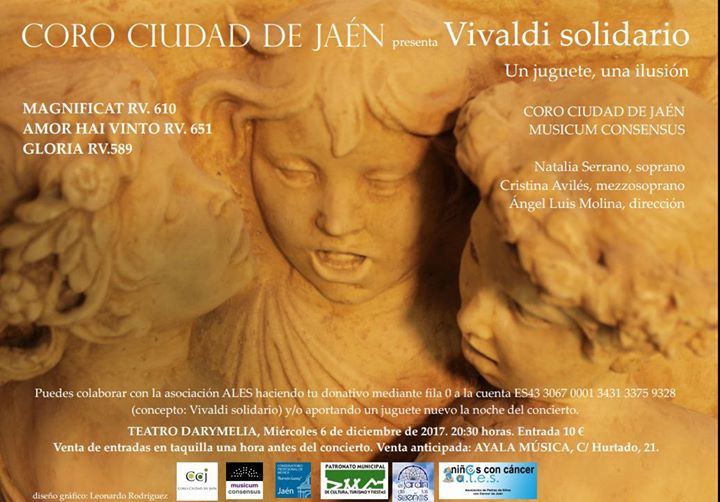 Cartel Concierto Coro Ciudad de Jaén y Orquesta Musicum Consensus Jaén 24h