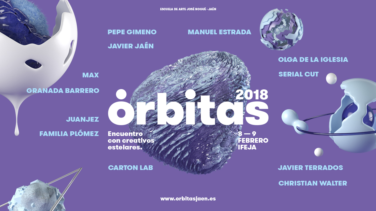 Orbitas. Encuentro con creativos estelares cartel 2018 Jaén 24h