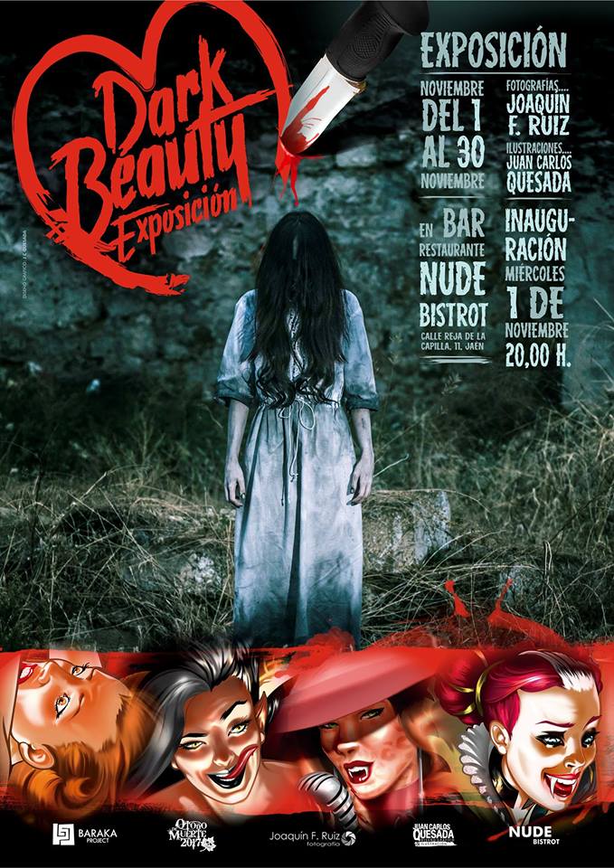 Cartel Exposición Dark Beauty Jaén 24h