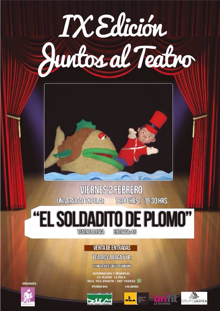 Teatro El Soldadito de Plomo en la Universidad popular Jaén 24h