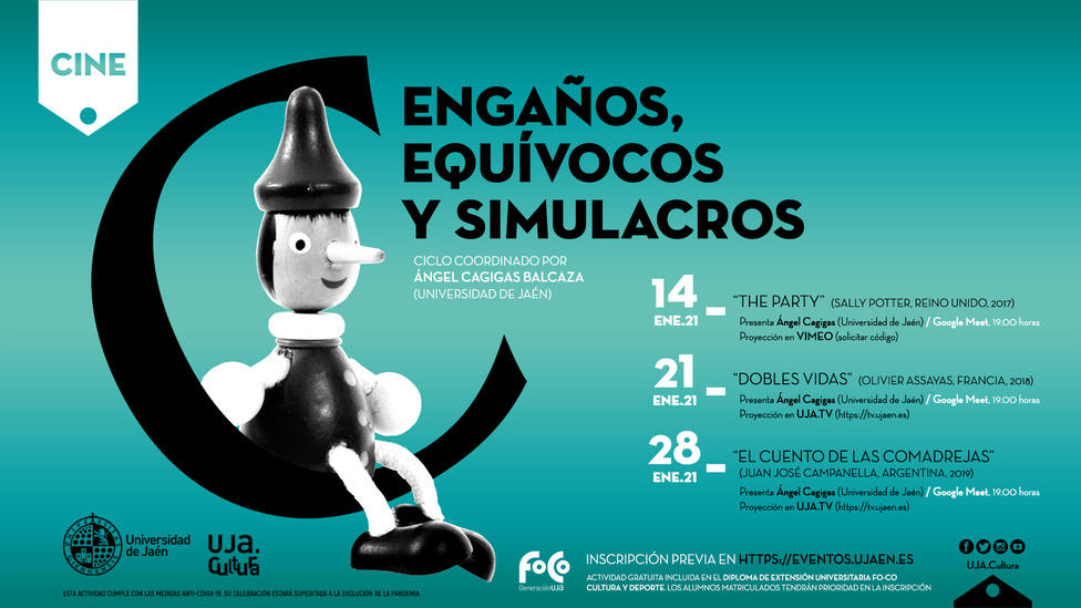 Ciclo de Cine online UJA. Engaños, equívocos y simulacros