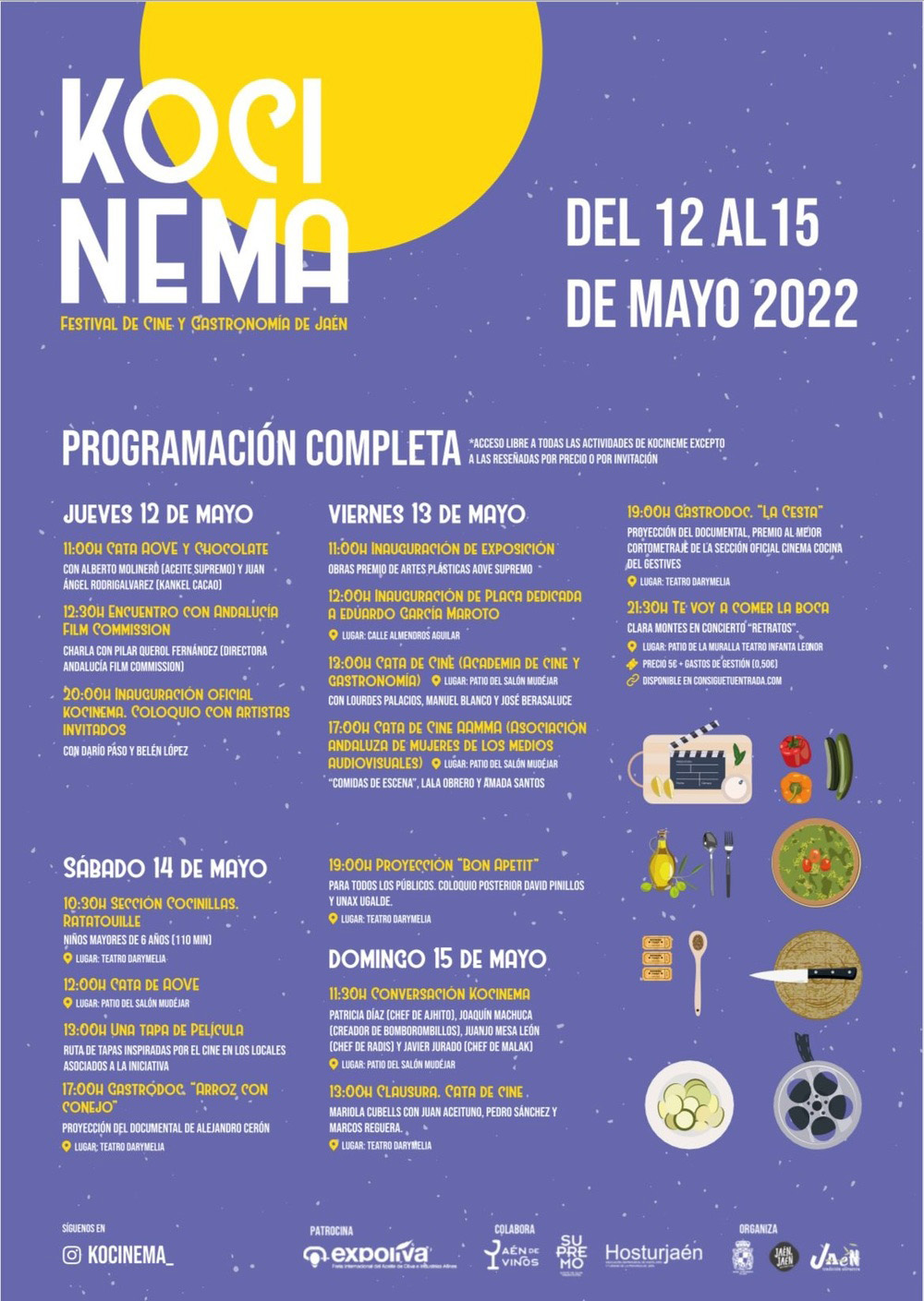 Festival de gastronomía y cine en Jaén