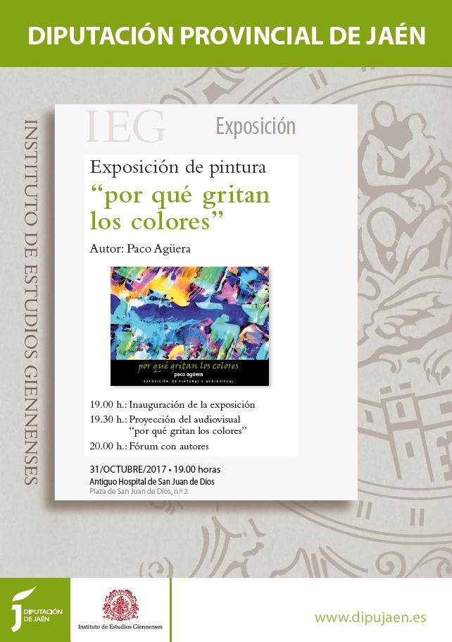 Cartel Exposición pintura "Por qué gritan los colores"