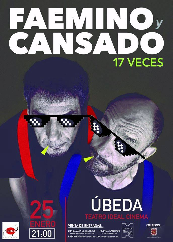 Teatro. Faemino y Cansado 17 veces Jaén 24h