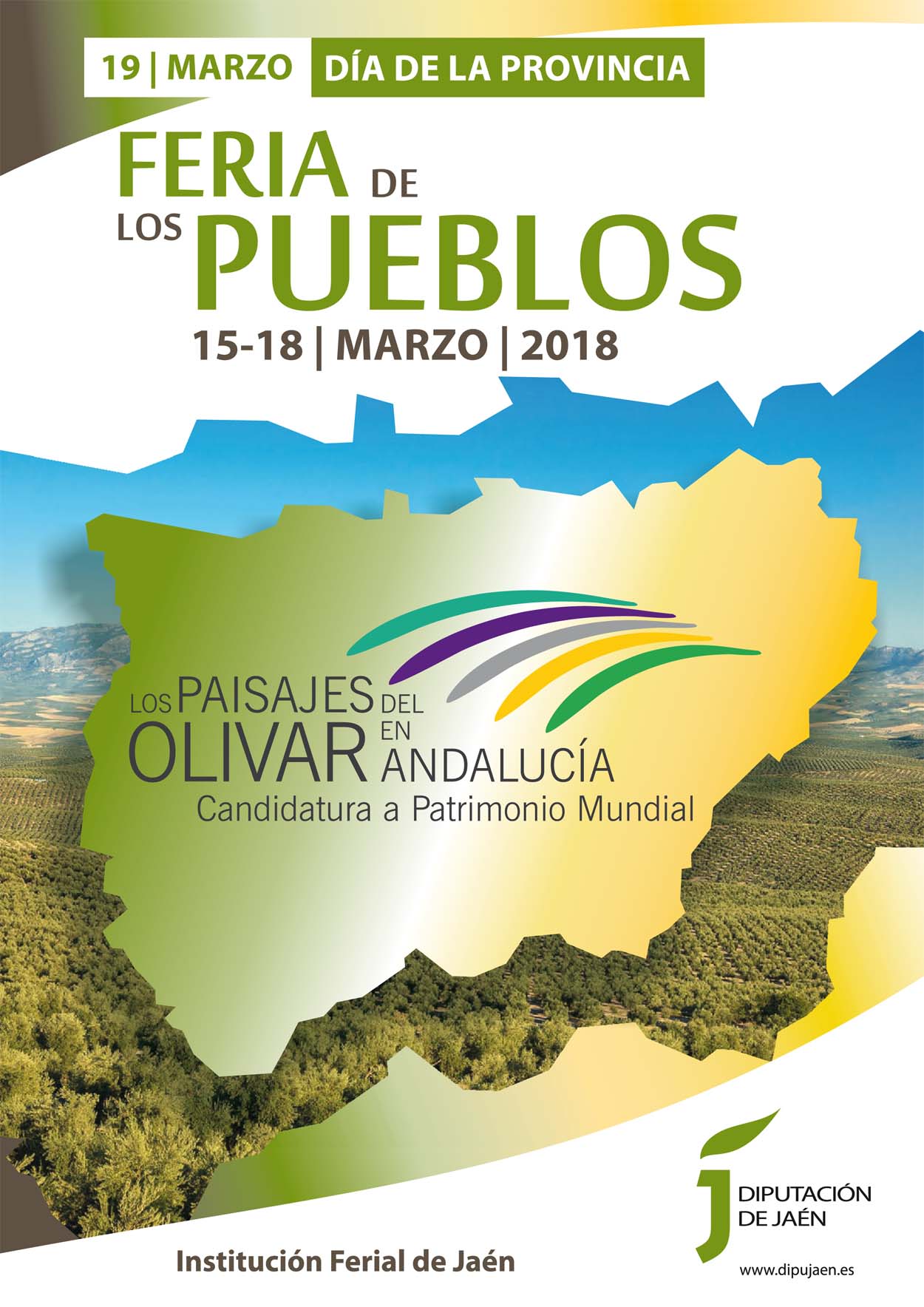Cartel Feria de los Pueblos 2018 Jaén 24h