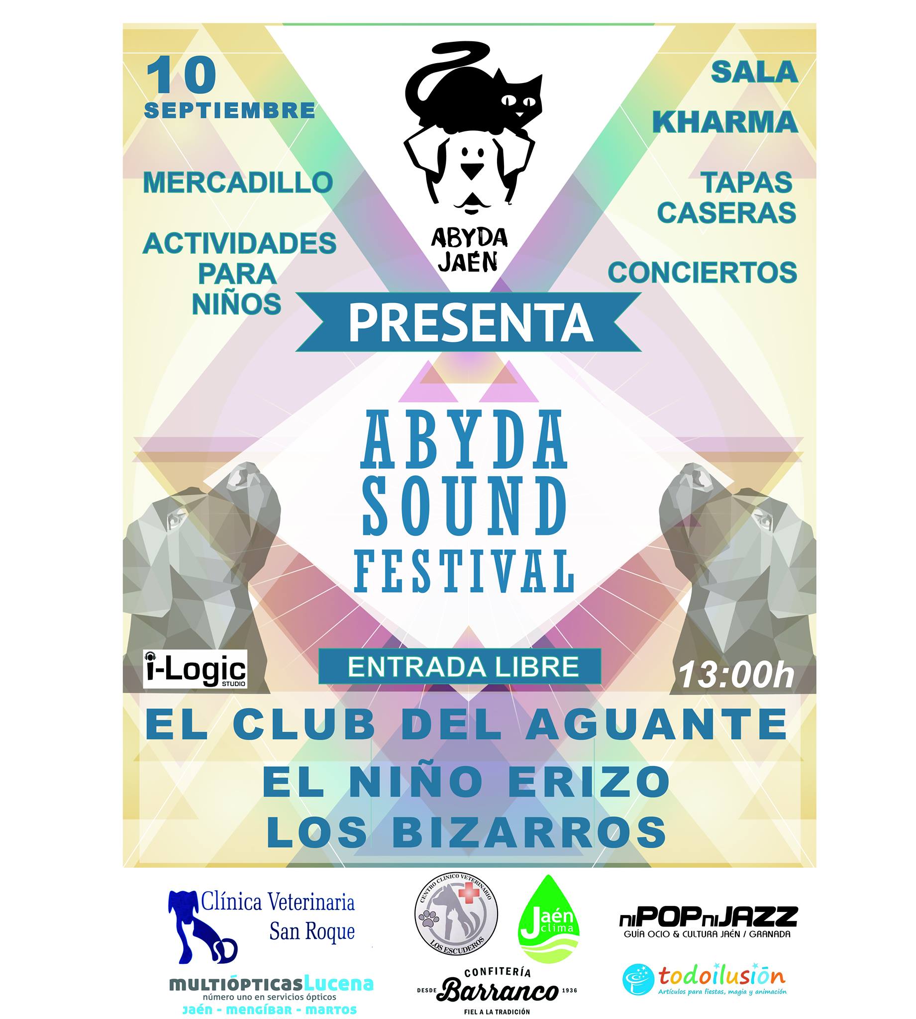 Cartel Festival Benéfico Abyda Sound Jaén 24h