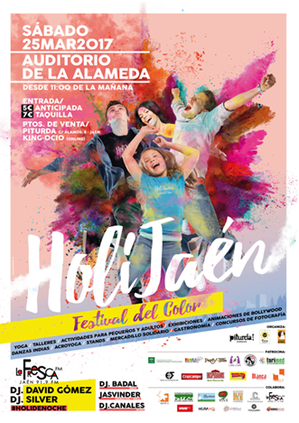 Holi Jaén. Festival de colores