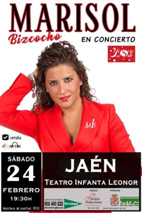 Cartel Concierto Marisol Bizcocho Jaén 24h