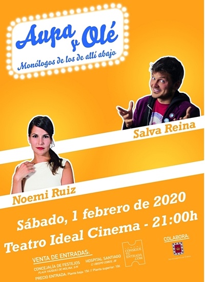 Teatro. Aúpa y Olé. Monólogos de los de Allí Abajo Jaén 24h