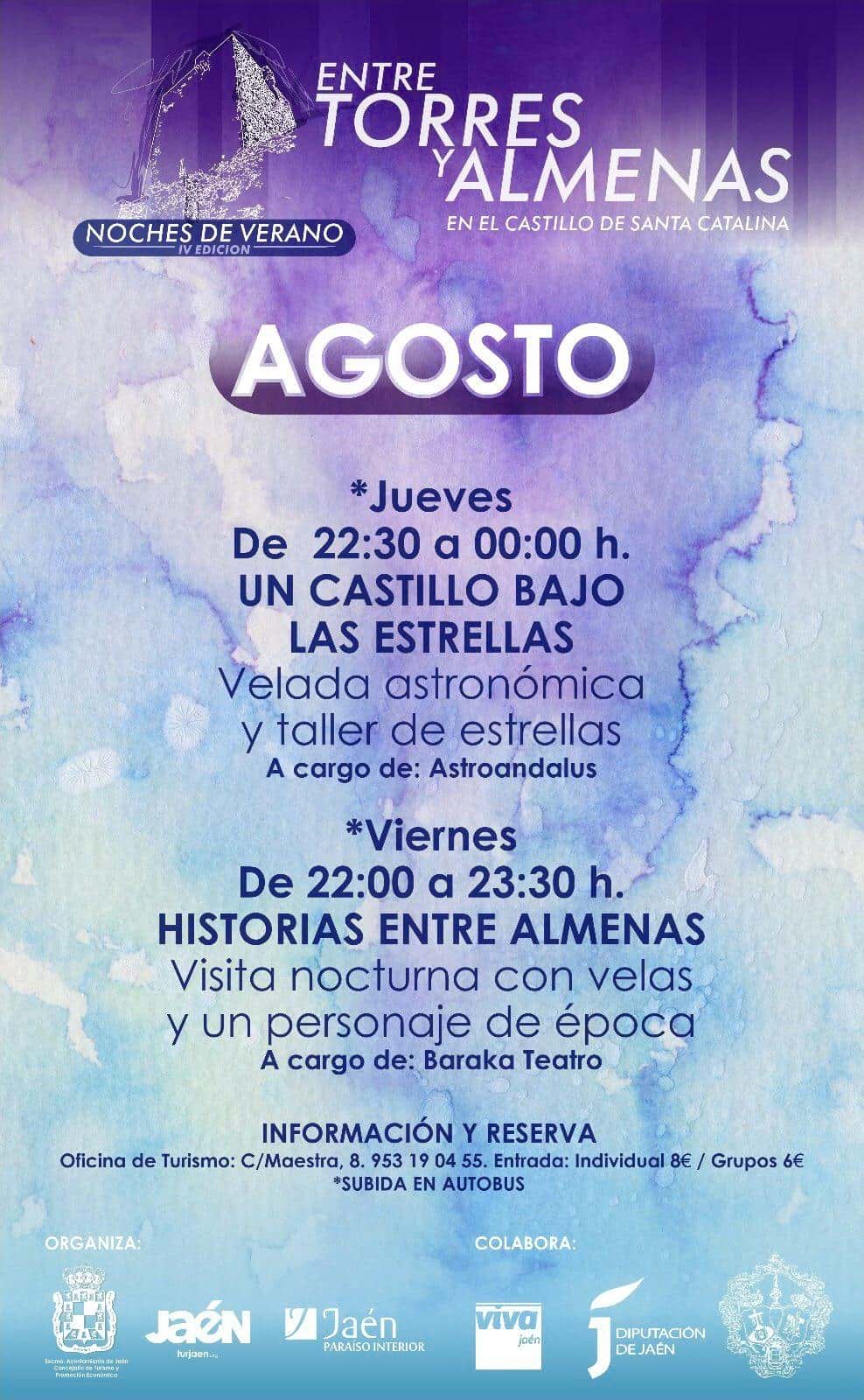 Noches de verano Entre Torres y Almenas IV Castillo Jaén 24h