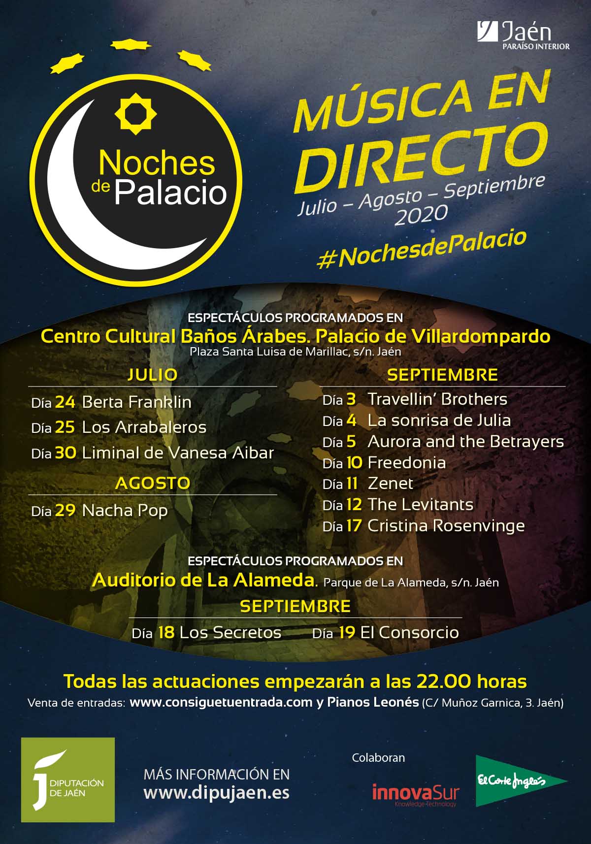 Noches de Palacio 2020 Jaén 24h